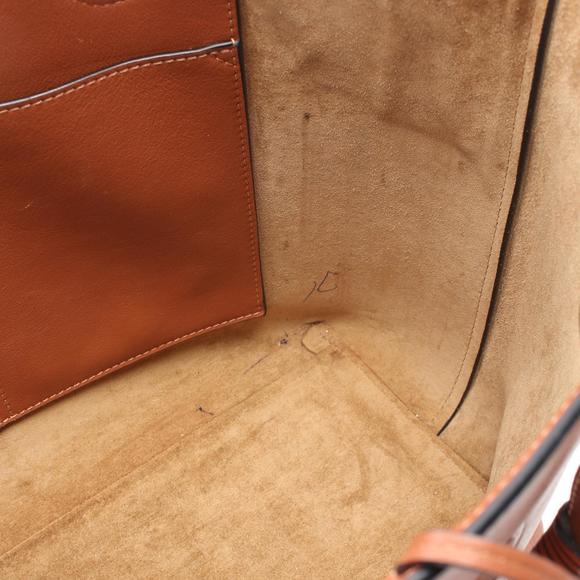 Loewe Bag Tote Anagram Brown Leather - Picture 8 of 10